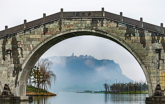 杭州公园景观石拱桥