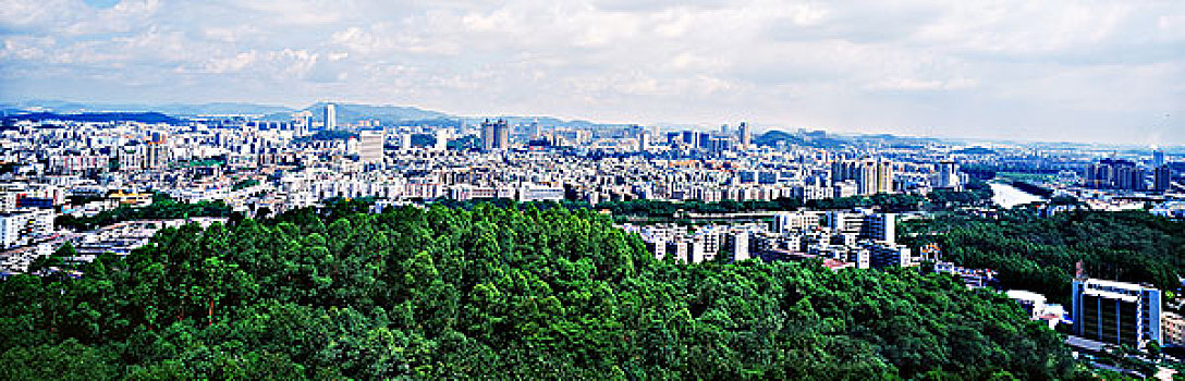 广东,江门市区,全景,白天