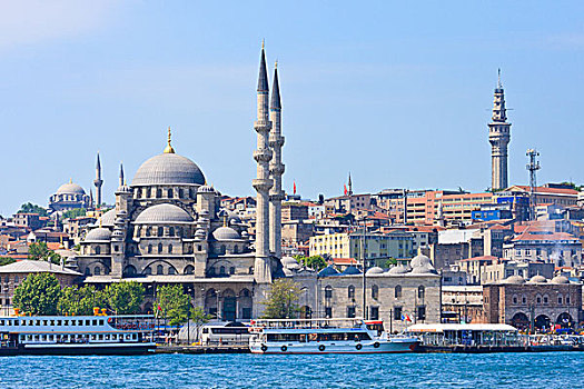 伊斯坦布尔,新,清真寺,船,土耳其
