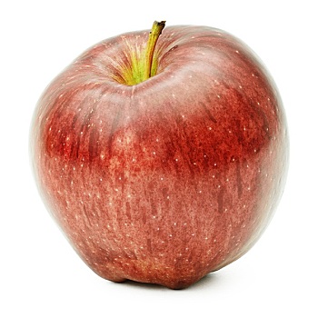完美,红苹果,大,景深,隔绝,白色背景