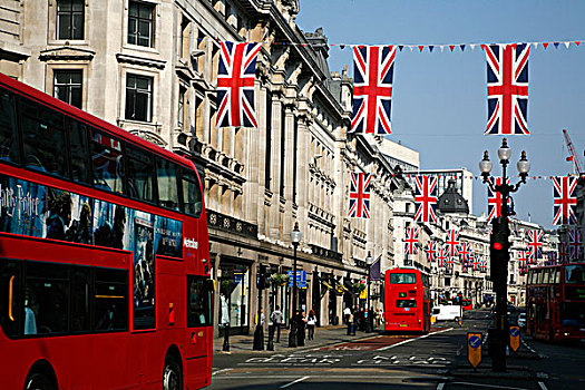 英国国旗,彩旗,悬挂,街道,婚礼,伦敦,英格兰