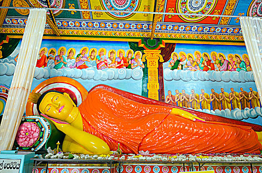 斯里兰卡,北方,中心,省,阿努拉德普勒,世界遗产,雕塑,睡觉,佛