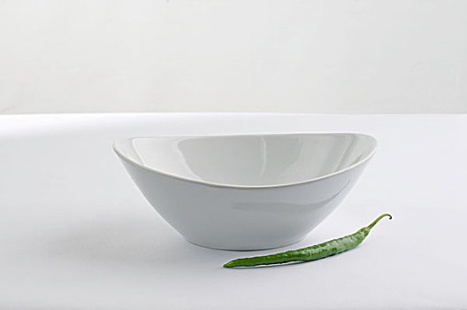 白色,瓷碗,胡椒
