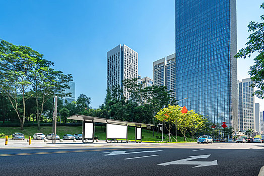 深圳现代建筑景观和城市天际线