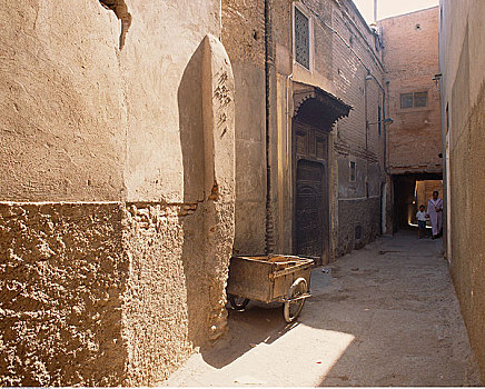 狭窄,小巷,玛拉喀什,摩洛哥