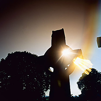 凯尔特十字架,10世纪,墓地,米斯郡,爱尔兰