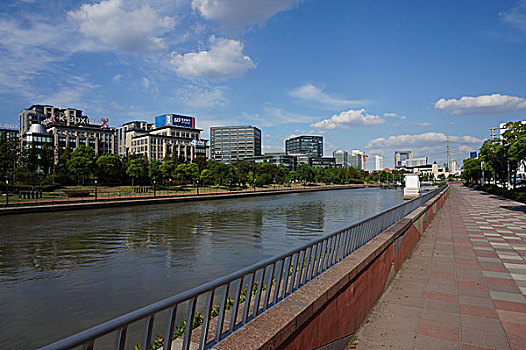 上海,长宁路,苏州河,健身步道