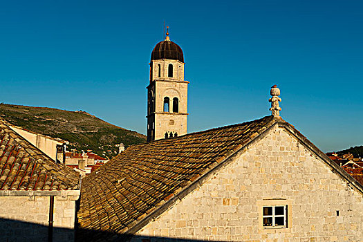 方济各会修道院,钟楼,杜布罗夫尼克,杜布罗夫斯克-内雷特瓦县,克罗地亚