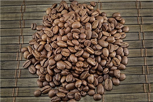咖啡豆,旧式,木板