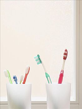 牙刷,牙缸