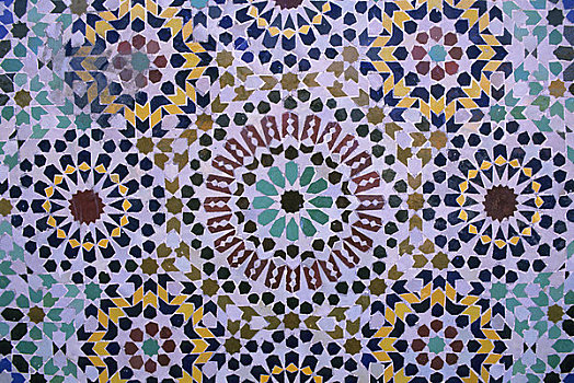 摩洛哥,玛拉喀什,露天市场,场景,饮水器,镶嵌图案