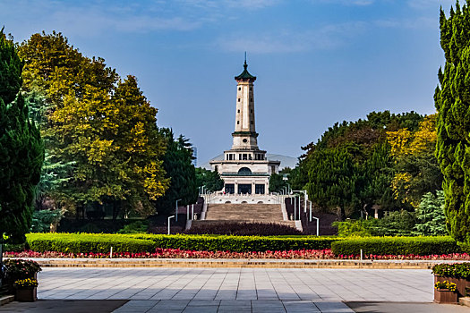 湖南省长沙市年嘉湖公园园林古建筑景观