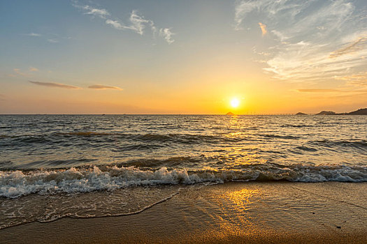 珠海海滨泳场日出