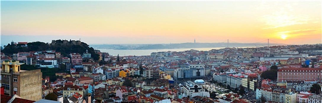 里斯本,俯视,葡萄牙