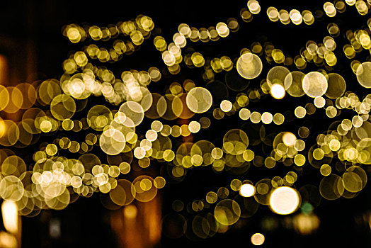 圣诞彩灯,城市