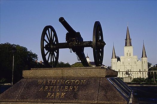 华盛顿,火炮,公园,新奥尔良,路易斯安那,美国