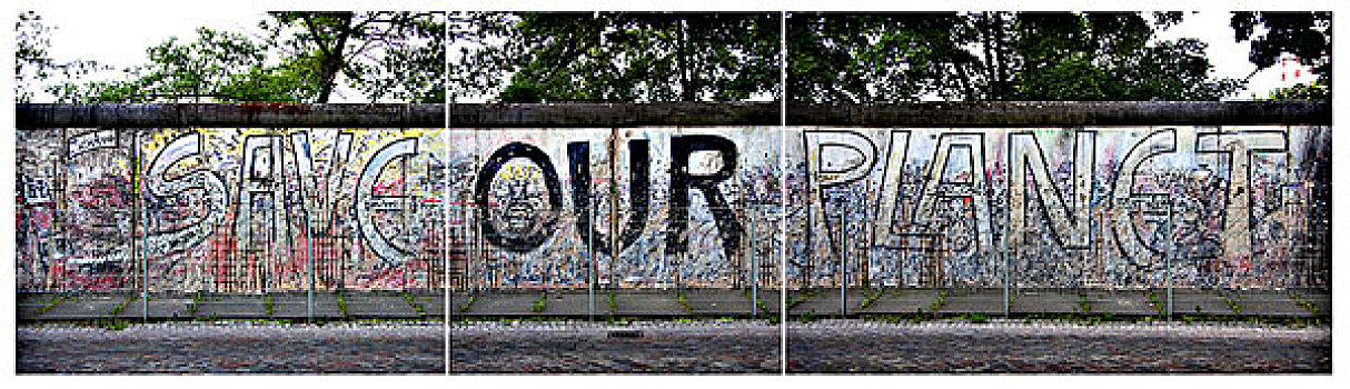 德国,柏林,墙壁,涂鸦