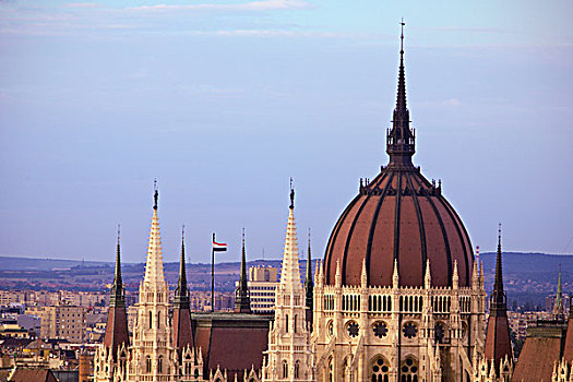 匈牙利,布达佩斯,国会大厦,城堡,山