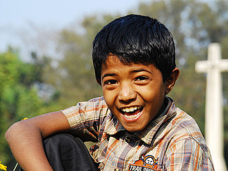 男孩,孩子,孟加拉,2008年