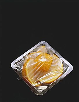 橙子片,容器,塑料包装