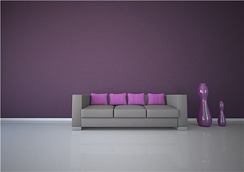紫色,室内设计