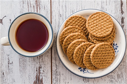 茶,饼干