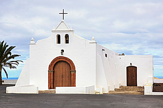 小教堂,梯华,兰索罗特岛,加纳利群岛,西班牙,欧洲