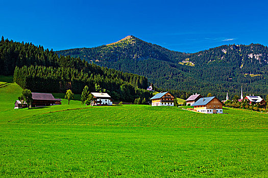 阿尔卑斯山,乡村,山