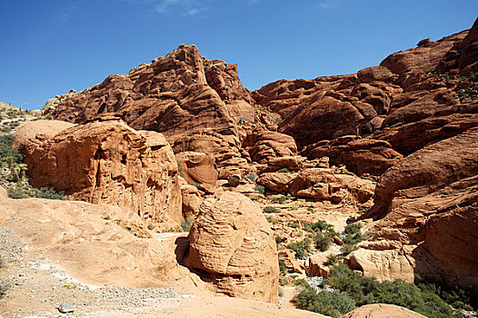 岩石构造,风景,红岩峡谷,国家保护区,内华达,美国