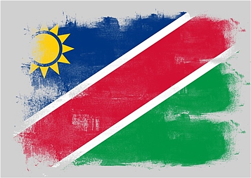 旗帜,纳米比亚,涂绘,画刷