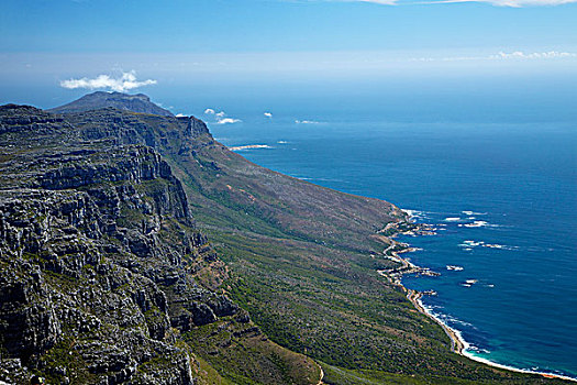 十二门徒岩,大西洋,海岸,桌山,开普敦,南非
