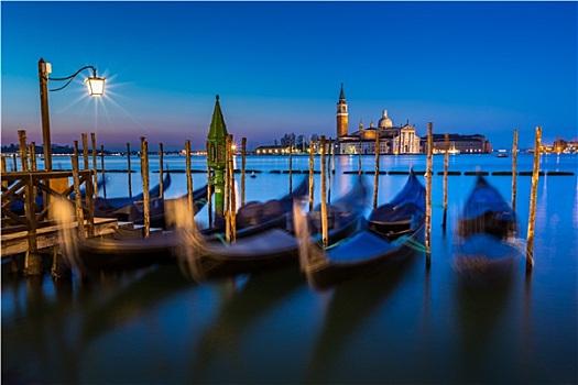 小船,大运河,圣乔治奥,马焦雷湖,教堂,黎明,威尼斯,意大利
