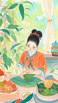 端午節(jié)的香甜粽子