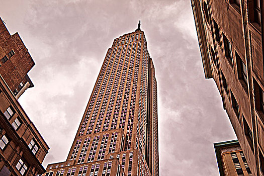 仰视,摩天大楼,布鲁克林,纽约,美国