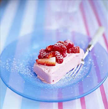 树莓冻糕,新鲜,浆果
