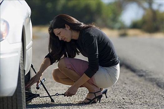 女人,汽车