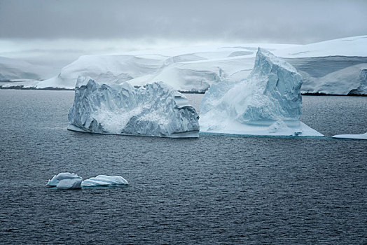 冰层,风景,水道,南极半岛