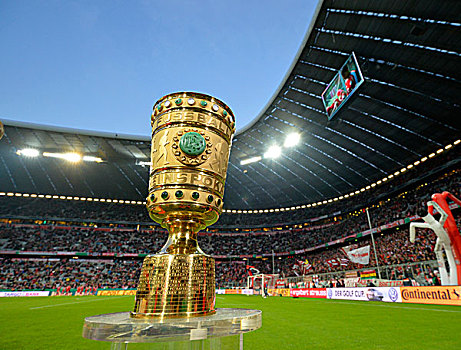 奖杯,竞技场,足球场,慕尼黑,上巴伐利亚,巴伐利亚,德国,欧洲