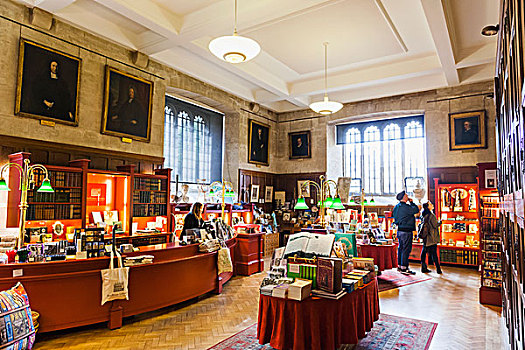 英格兰,牛津,图书馆,纪念品店
