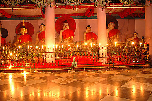 佛教寺庙,市场,孟加拉,四月,2006年