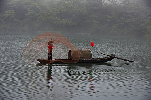 摄影天堂,旅游胜地,湖南郴州市资兴市雾漫小东江景区