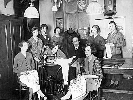 学徒,裁缝,女裁缝,20世纪20年代,德国,欧洲