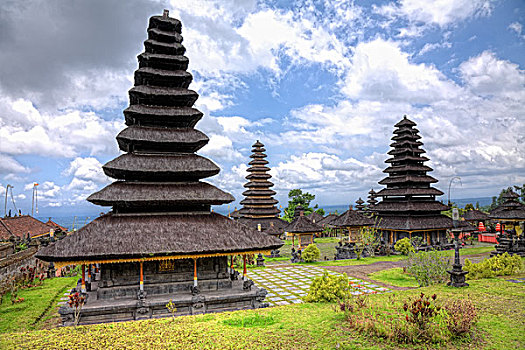 庙宇,布撒基寺,印度教,巴厘岛,印度尼西亚