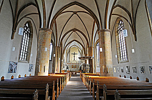 玛利恩教堂,教堂,哥特式,比勒费尔德,东方,北莱茵威斯特伐利亚,德国,欧洲