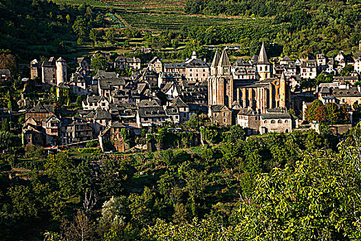 法国,阿韦龙省,孔克,中世纪,乡村,教堂,12世纪,世界遗产