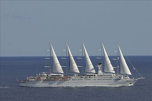 游轮,帆船,海岸,马略卡岛,西班牙,巴利阿里群岛