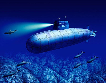 潜水艇,水下