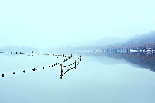 杭州西湖风光水墨西湖