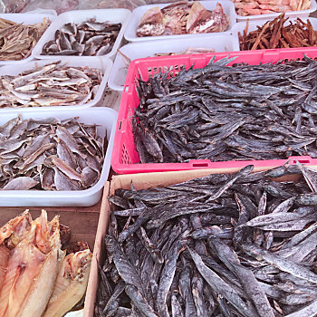 鱼干,海鲜,渔民作物