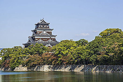 日本,九州,广岛,城堡,塔